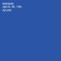 #2B56A8 - Azure Color Image