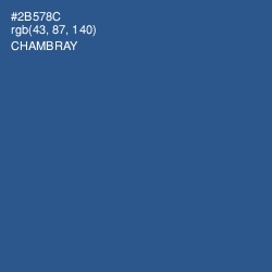 #2B578C - Chambray Color Image