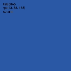 #2B58A5 - Azure Color Image