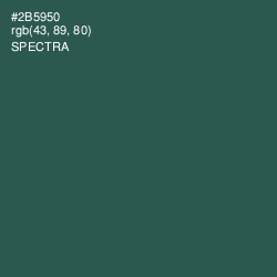 #2B5950 - Spectra Color Image