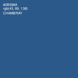 #2B598A - Chambray Color Image