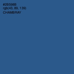 #2B598B - Chambray Color Image