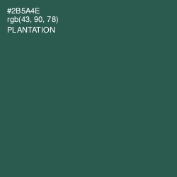 #2B5A4E - Plantation Color Image