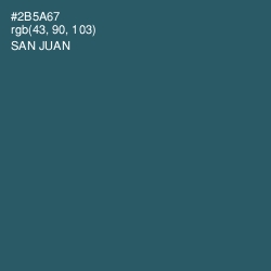 #2B5A67 - San Juan Color Image