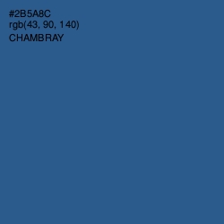 #2B5A8C - Chambray Color Image