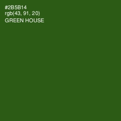 #2B5B14 - Green House Color Image