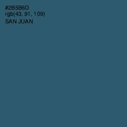 #2B5B6D - San Juan Color Image