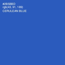 #2B5BBD - Cerulean Blue Color Image