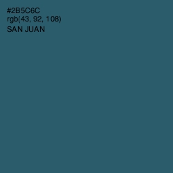 #2B5C6C - San Juan Color Image