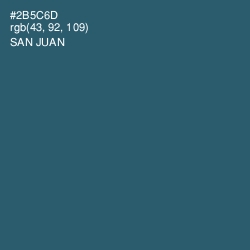 #2B5C6D - San Juan Color Image