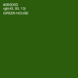 #2B5D0D - Green House Color Image