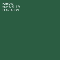 #2B5D43 - Plantation Color Image