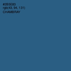 #2B5E83 - Chambray Color Image