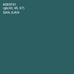 #2B5F61 - San Juan Color Image