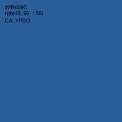 #2B609C - Calypso Color Image