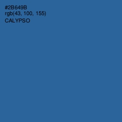#2B649B - Calypso Color Image