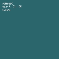 #2B666C - Casal Color Image
