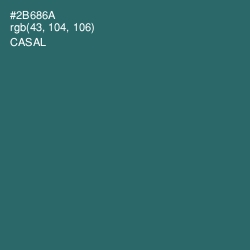#2B686A - Casal Color Image