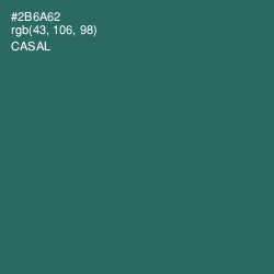 #2B6A62 - Casal Color Image
