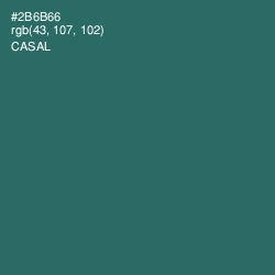 #2B6B66 - Casal Color Image