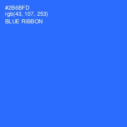 #2B6BFD - Blue Ribbon Color Image