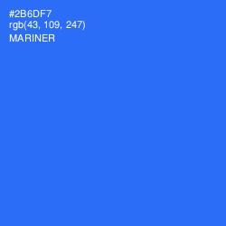 #2B6DF7 - Mariner Color Image