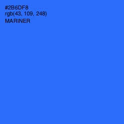 #2B6DF8 - Mariner Color Image