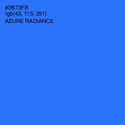 #2B73FB - Azure Radiance Color Image