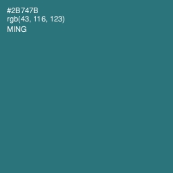 #2B747B - Ming Color Image