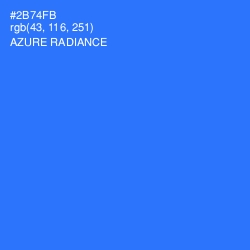 #2B74FB - Azure Radiance Color Image