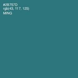 #2B757D - Ming Color Image