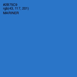 #2B75C9 - Mariner Color Image