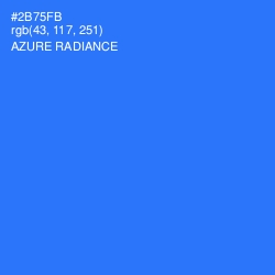 #2B75FB - Azure Radiance Color Image