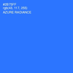 #2B75FF - Azure Radiance Color Image