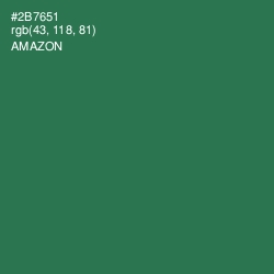 #2B7651 - Amazon Color Image