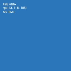 #2B76BA - Astral Color Image