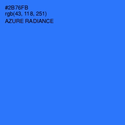 #2B76FB - Azure Radiance Color Image