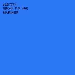 #2B77F4 - Mariner Color Image