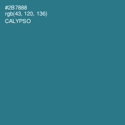 #2B7888 - Calypso Color Image