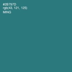 #2B797D - Ming Color Image