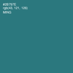 #2B797E - Ming Color Image