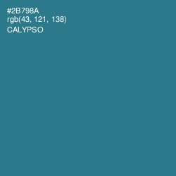 #2B798A - Calypso Color Image