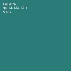 #2B7B79 - Ming Color Image