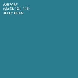 #2B7C8F - Jelly Bean Color Image