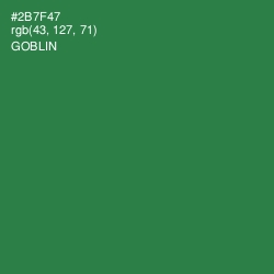 #2B7F47 - Goblin Color Image