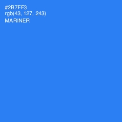 #2B7FF3 - Mariner Color Image