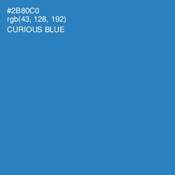 #2B80C0 - Curious Blue Color Image