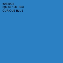 #2B80C3 - Curious Blue Color Image