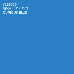 #2B80C5 - Curious Blue Color Image