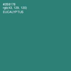 #2B8178 - Eucalyptus Color Image